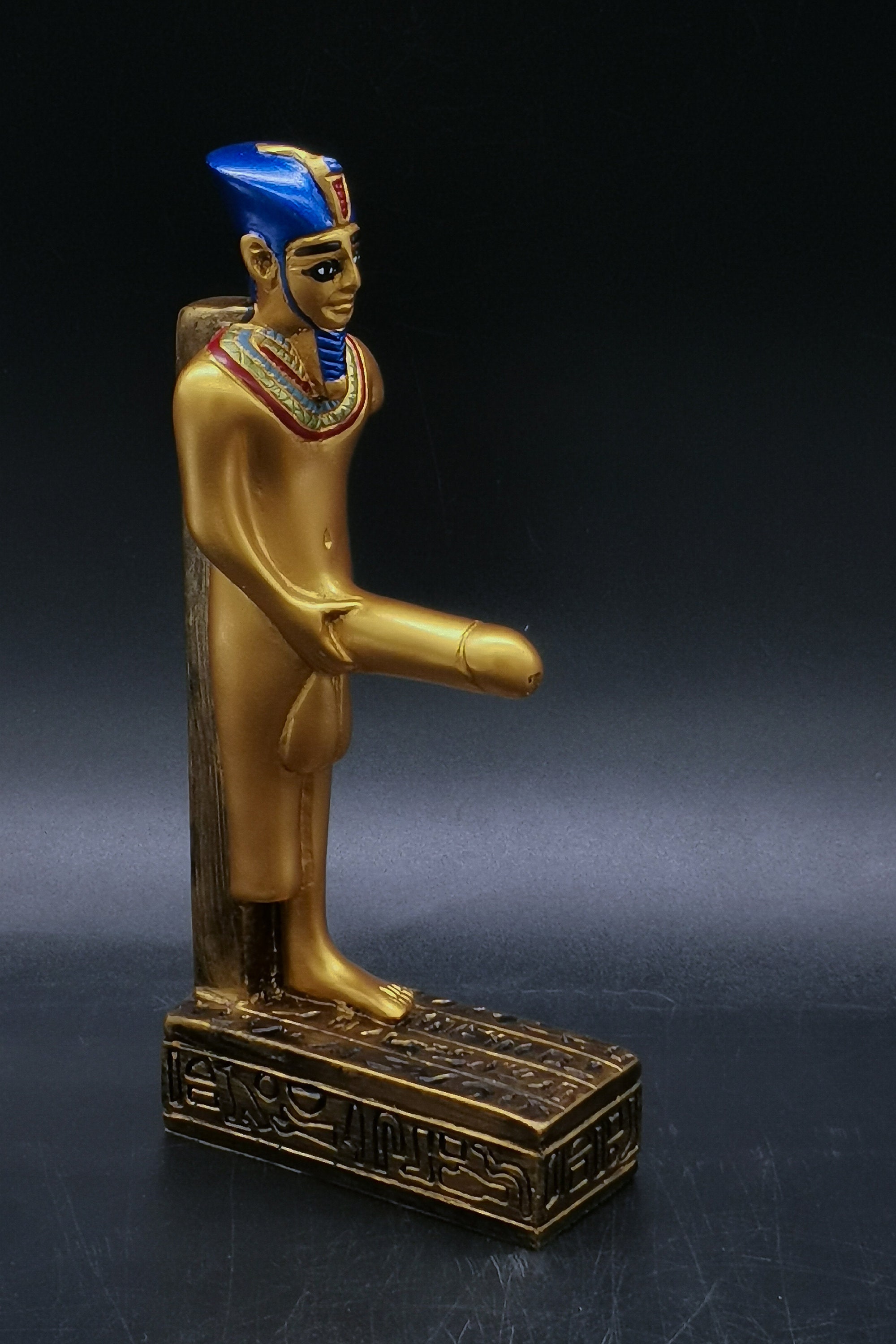 Egyptian Statue of God MIN God of Fertility Made in Egypt Etsy