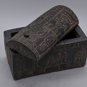 Egyptian art Box decorated pharaonic inscriptions made in egypt