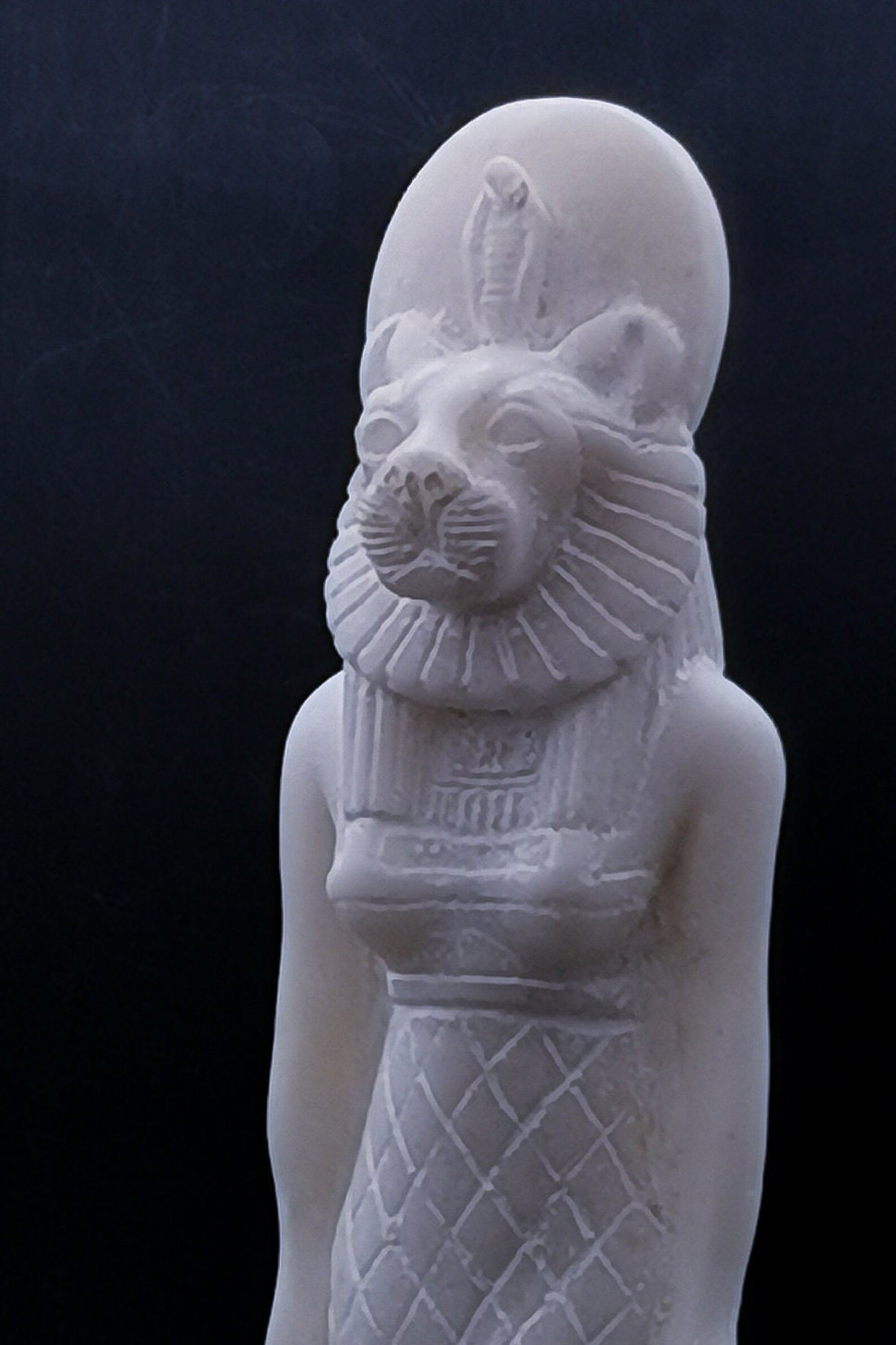 Unique Egyptian Goddess Sekhmet Heavy Statue Marble Stone Made in Egypt ...