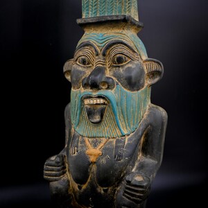 Bes -Great statue of god Bes, god protector of households, in particular, of mothers, children and childbirth-Egyptian mythology-madeinEgypt