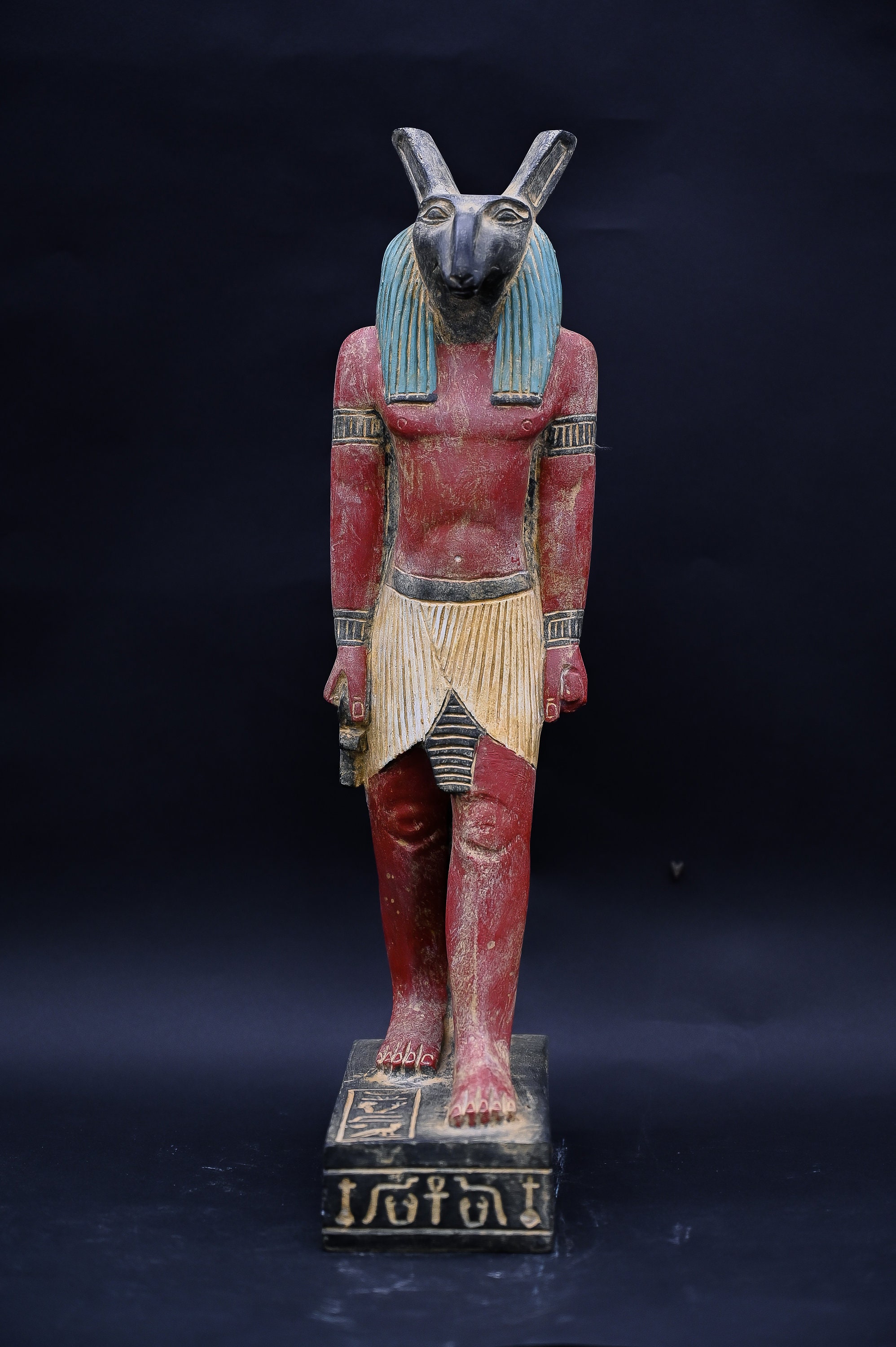 Egyptian God Seth Statue: Heavy Stone Antique Finish - Etsy