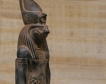 Egyptian Falcon Bird God Horus Statue large heavy stone Made in Egypt