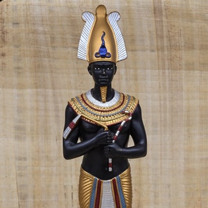 Egyptian statue of god Osiris, lord of the dead made in Egypt