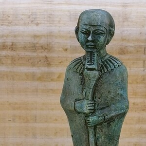 Unique statue of Egyptian God craftsmen Ptah hand carved made in egypt