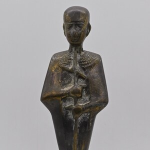 Egyptian art statue of God craftsmen Ptah stone made in egypt