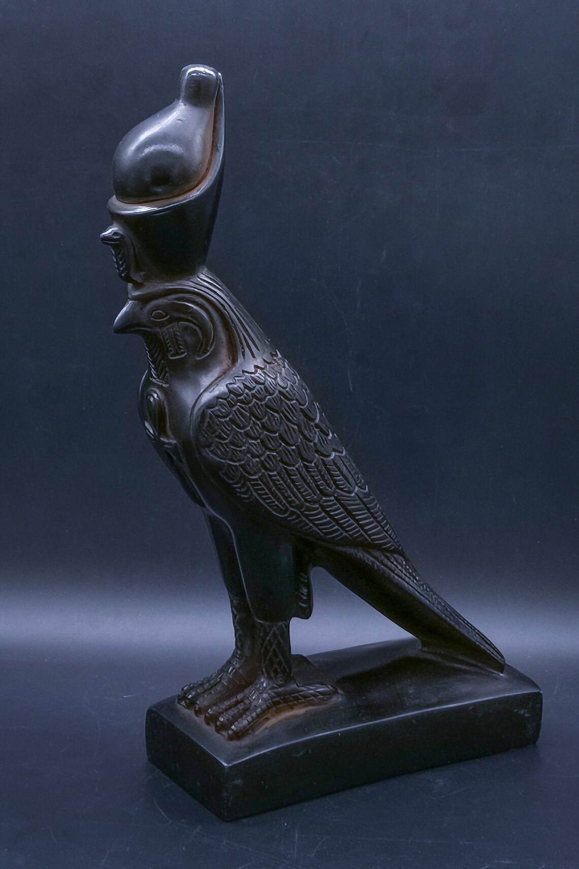 Faucon égyptien Oiseau Dieu Horus Statue grande pierre lourde Etsy France