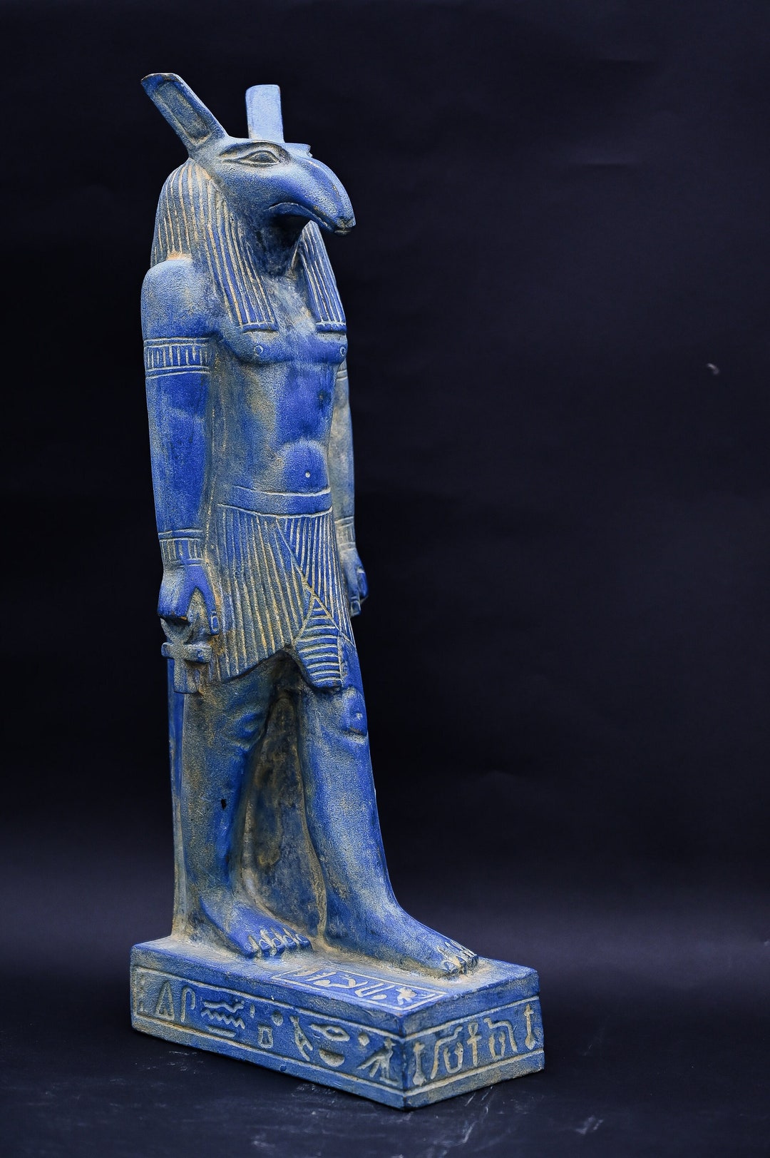 Seth Statue: Egyptian God of War, Antique Stone Finish - Etsy