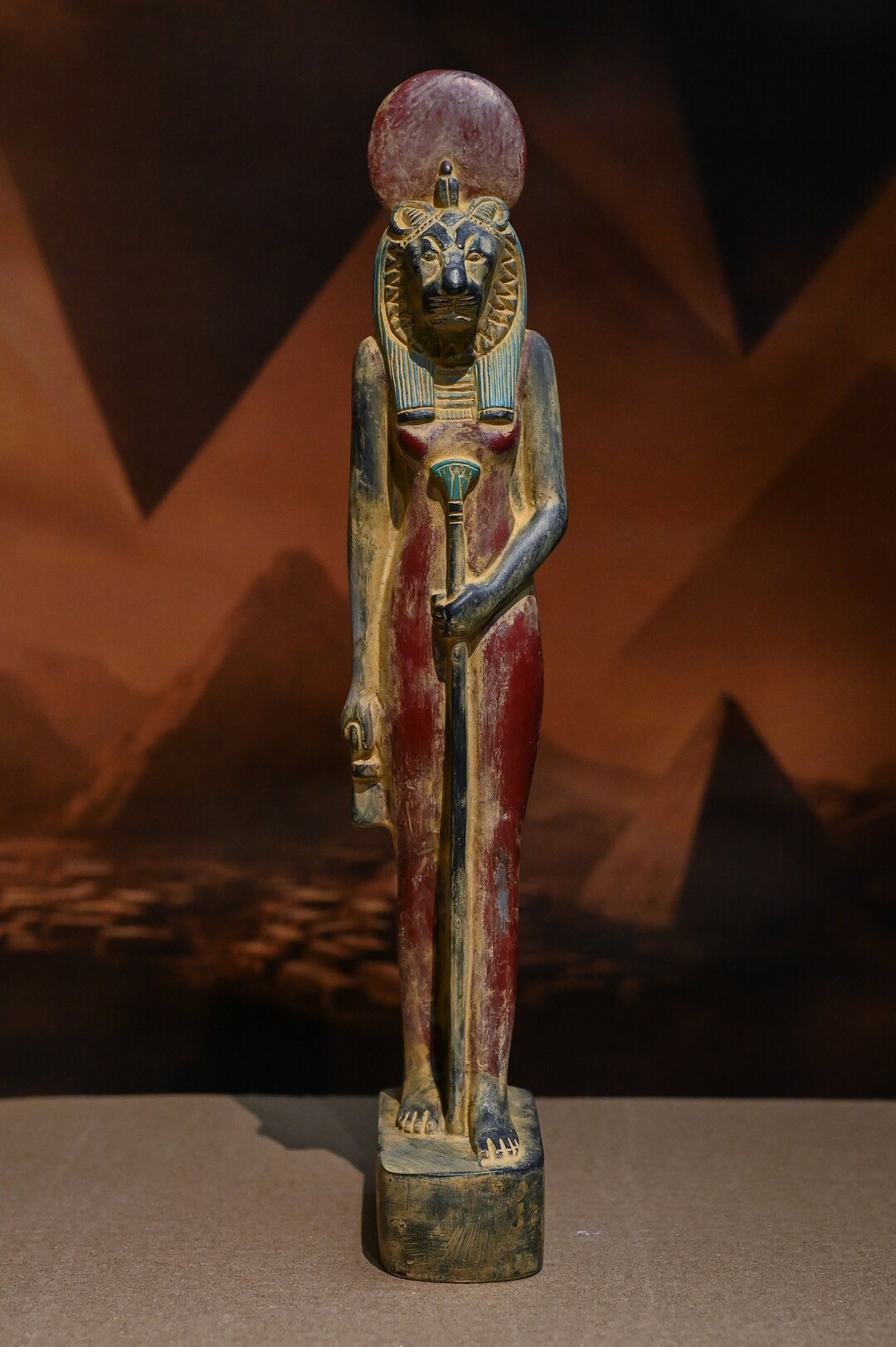 Unique Egyptian Goddess Sekhmet Lady of War Heavy Statue Stone Made in ...