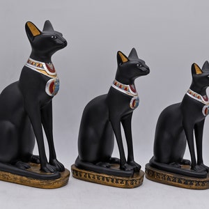 Egyptian goddess Bastet Cat statue ( 5 sizes ) made in egypt