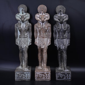 Egyptian God khnum granite stone 3 color made in egypt