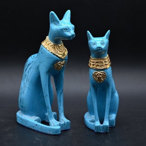 Egyptian goddess Bastet Cat statue ( 2 sizes ) made in egypt