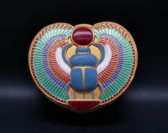 古代エジプト 石彫り スカラベ 箱付き R76-1