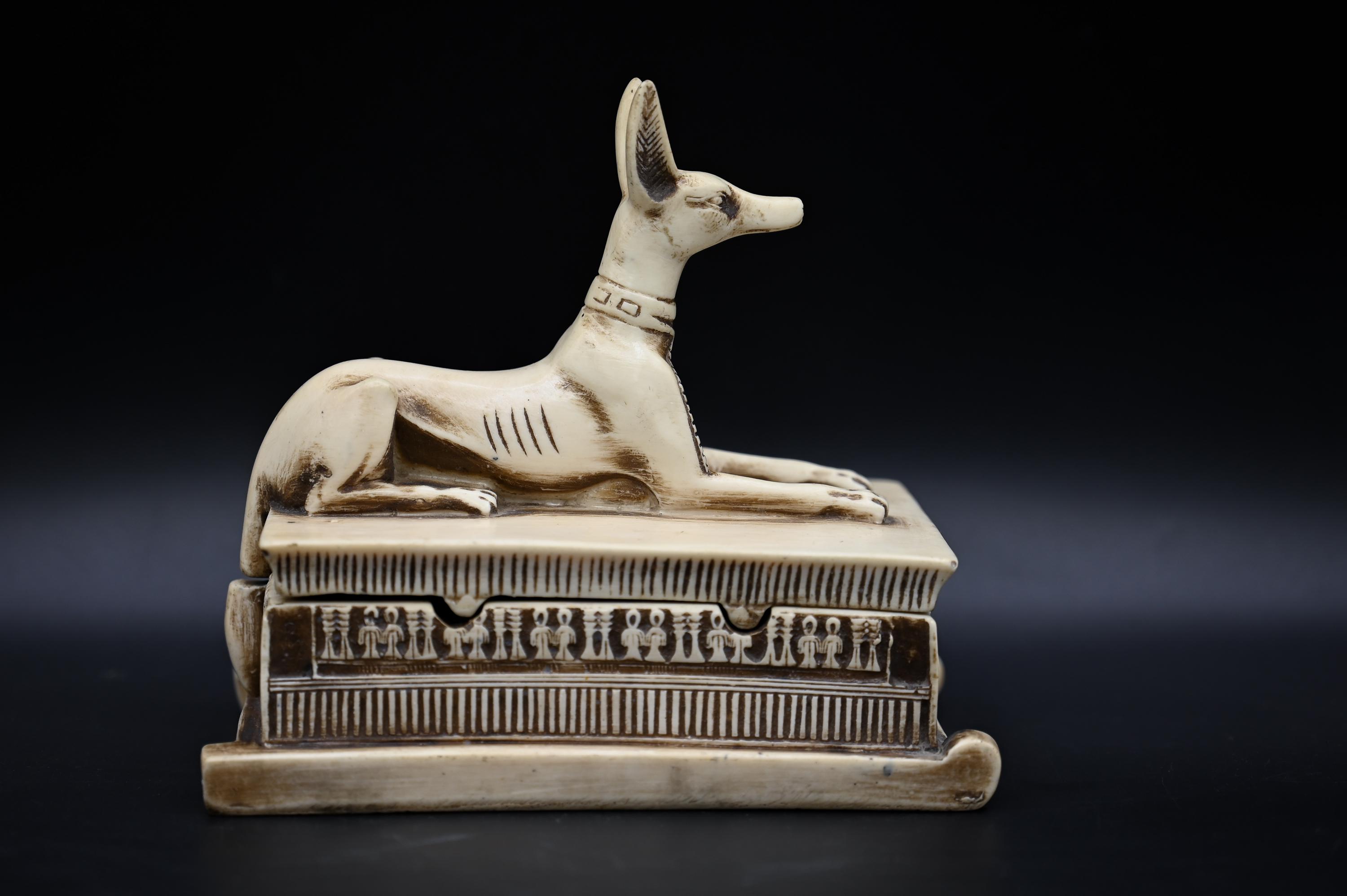Egyptian Anubis Box, Hieroglyphics Decor - Made in Egypt - Etsy