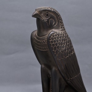 Egyptian Falcon Bird God Horus Statue large heavy stone Made in Egypt
