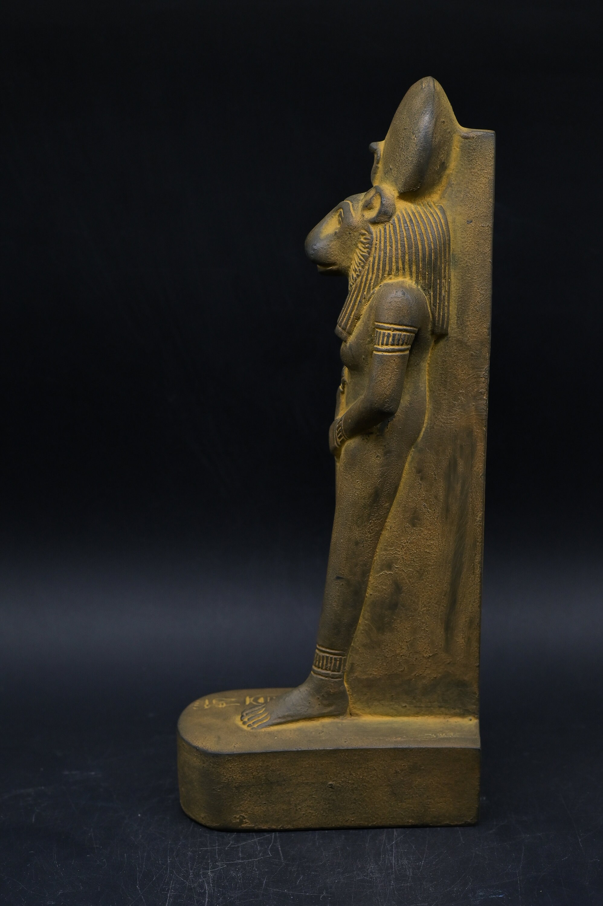 Statue of Egyptian Art Goddess Sekhmet Lady of War Heavy Stone Made in ...