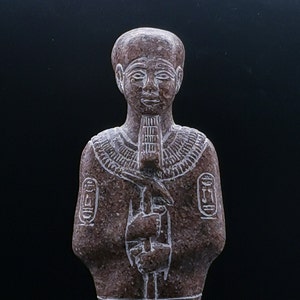 Egyptian art statue of God craftsmen Ptah granite stone made in egypt
