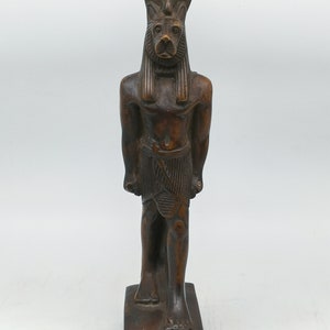 Einzigartige Statue der ägyptischen Göttin Sekhmet, hergestellt in Ägypten