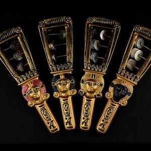Egyptian Handmade Hathor Sistrum (Musical Instrument) Replica from her Original Collection made in Egypt
