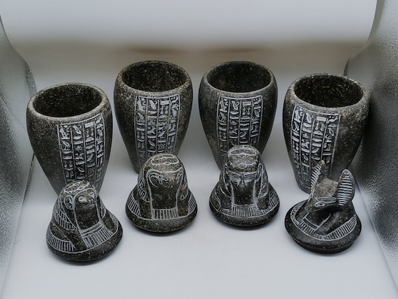 エジプト マトリョーシカ :カノプス壷（ホルスの４人の息子） エジプト マトリョーシカ :カノプス壷（ホルスの4人の息子