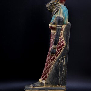 Unique Egyptian Goddess Sekhmet Lady of War Heavy Statue Stone Made in ...