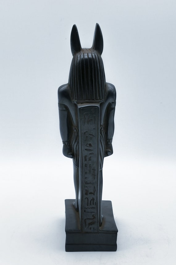 Sculpture Anubis Dieu Égyptien En Résine - Design Toscano 45,5 Cm Hauteur, Peinte à La Main