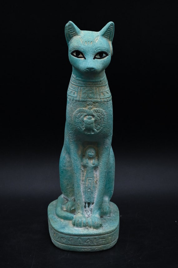 エジプトの女神バステト猫の像 エジプトで作られた石 - Etsy 日本