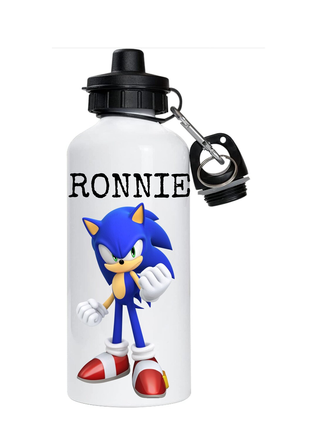 Sonic Water Bottle Sonic the Hedgehog Aluminium Water Bottle Etsy