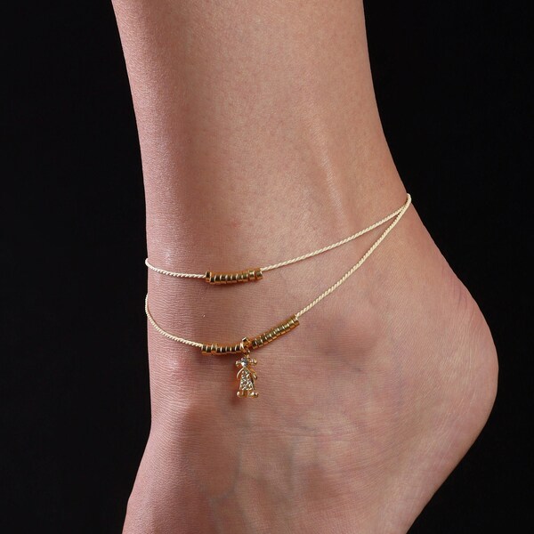 Little Girl Anklet Etsy