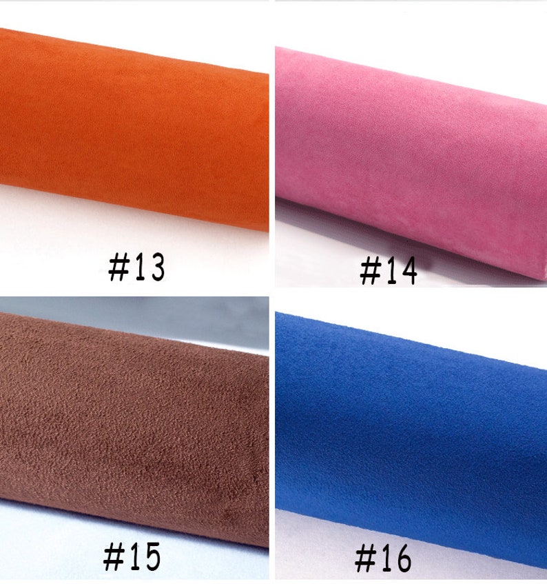 Self-Adhesive Faux Suede Fabric, Soft Imitation Suede Fabric, Stretch Faux Suede Fabric,Microsuede Fabric,Upholstery Fabric By the Half Yard image 8