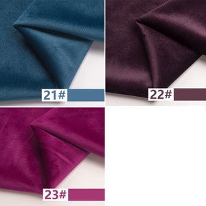 Velvet Fabric, Heavy Velvet Fabric, Polyester Velvet, Soft Velvet Fabric, Sewing Fabric, Apparel Fabric, Upholstery Fabric, By The Half Yard image 9