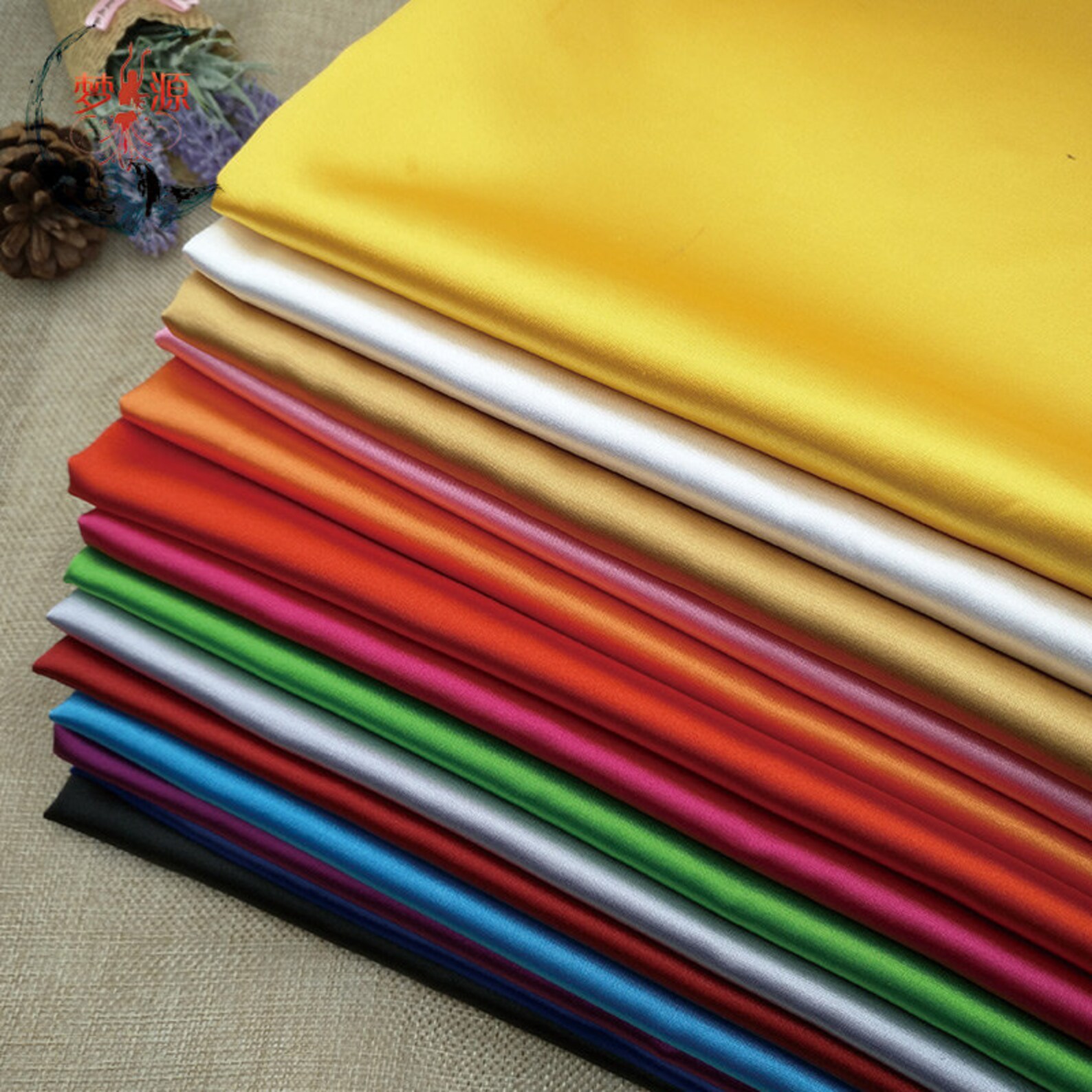 Satin Fabric Microelastic Imitated Silk Satin Fabric Etsy