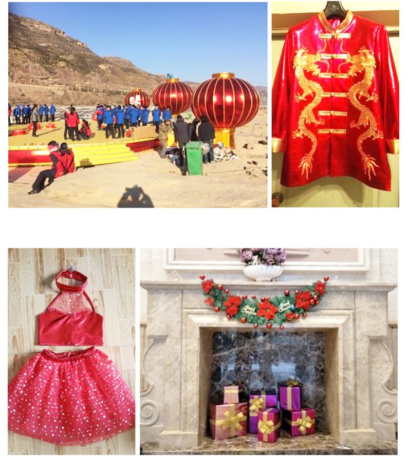 Op de afbeelding: Een rood en gouden jasje in Chinese stijl met een drakenontwerp. Het jasje heeft een mandarijnskraag en een knoopsluiting. De stof is glanzend en heeft een satijnachtige afwerking.