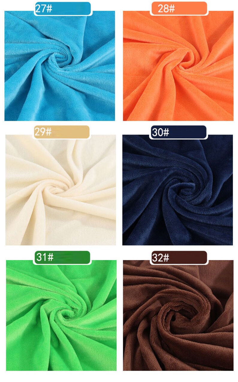 Solid Smooth Minky Fabric Cuddle Fabric Plush Toys Fabric Etsy