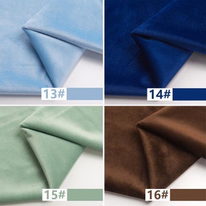 Velvet Fabric, Heavy Velvet Fabric, Polyester Velvet, Soft Velvet Fabric, Sewing Fabric, Apparel Fabric, Upholstery Fabric, By The Half Yard image 7