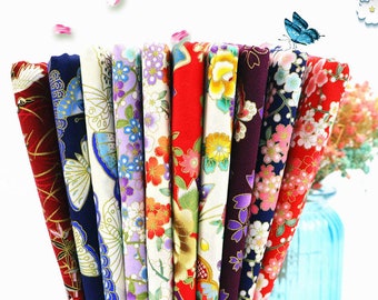 Japanese Fabric, Cotton Fabric, Bronzing Fabric, By The Half Yard