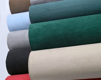 Self-Adhesive Faux Suede Fabric, Soft Imitation Suede Fabric, Stretch Faux Suede Fabric,Microsuede Fabric,Upholstery Fabric By the Half Yard