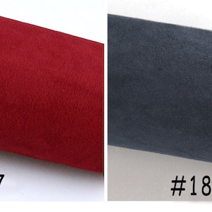 Self-Adhesive Faux Suede Fabric, Soft Imitation Suede Fabric, Stretch Faux Suede Fabric,Microsuede Fabric,Upholstery Fabric By the Half Yard image 9