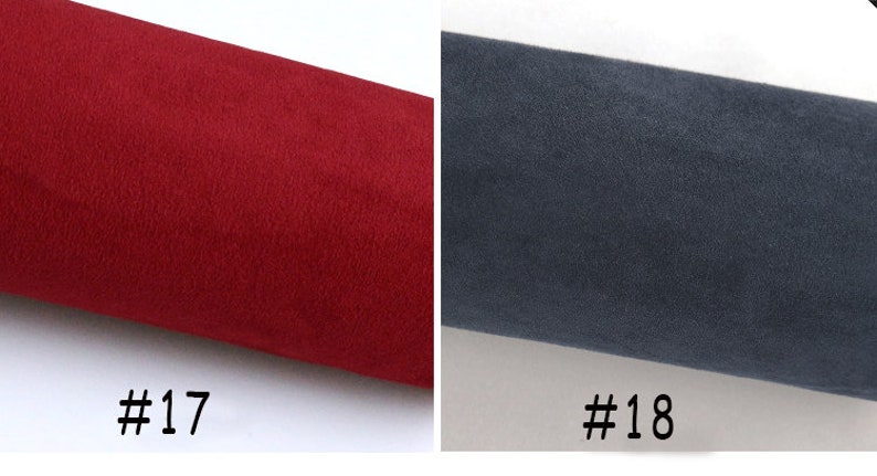 Self-Adhesive Faux Suede Fabric, Soft Imitation Suede Fabric, Stretch Faux Suede Fabric,Microsuede Fabric,Upholstery Fabric By the Half Yard image 9