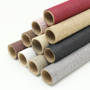 Self-Adhesive Linen Fabric, Decorative Fabric, Handmade Fabric