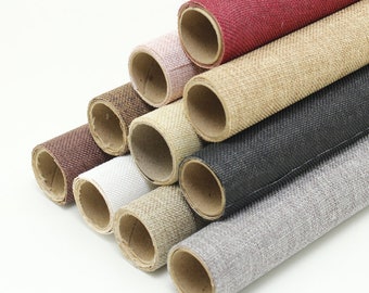 Self-Adhesive Linen Fabric, Decorative Fabric, Handmade Fabric