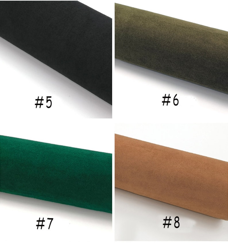 Self-Adhesive Faux Suede Fabric, Soft Imitation Suede Fabric, Stretch Faux Suede Fabric,Microsuede Fabric,Upholstery Fabric By the Half Yard image 6