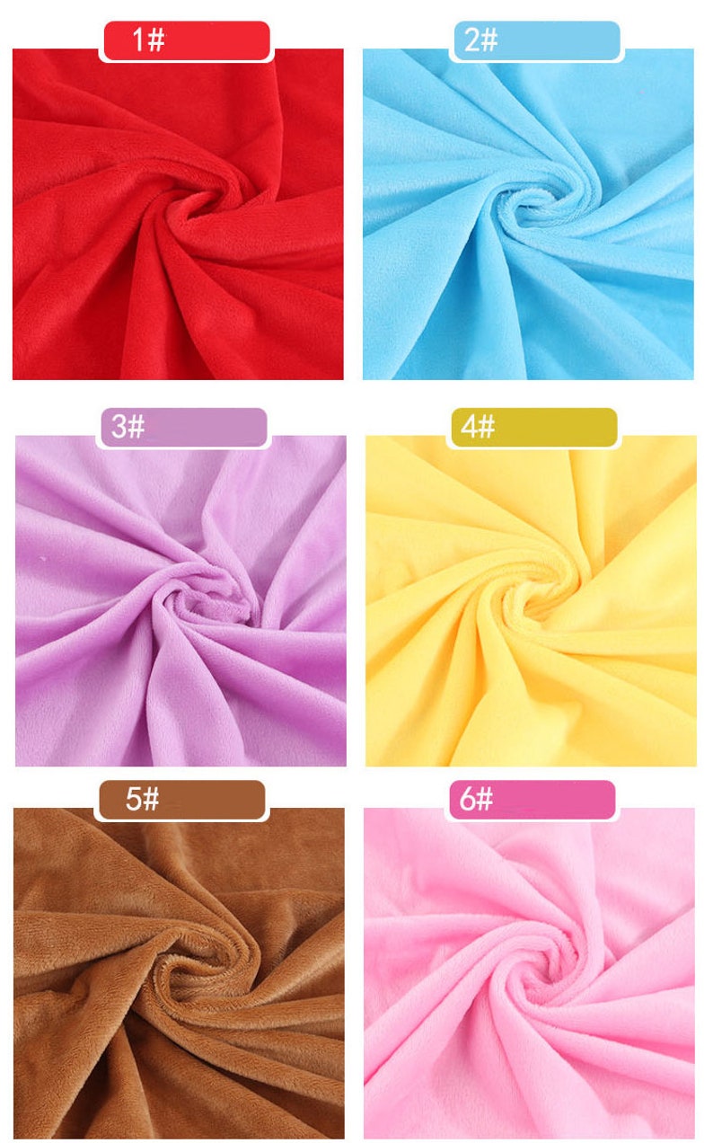 Solid Smooth Minky Fabric Cuddle Fabric Plush Toys Fabric Etsy
