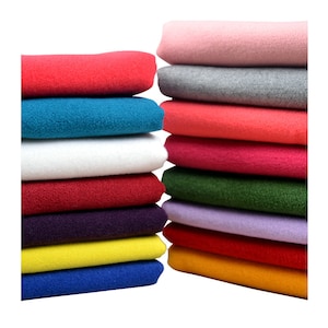 Faux Wool Fabric, Woollen Fabric, Double-Sided Brushed Woollen Fabric, Winter Fabric, Coat Fabric, Sewing Fabric, By The Half Yard