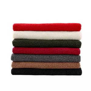 Sherpa fabric, Polyester Sherpa, Lamb Velvet Fabric, Lamb Faux Fur, Warm Fabric, Winter Fabric, Apparel Fabric, By The Half Yard