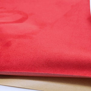 Self-Adhesive Faux Suede Fabric, Soft Imitation Suede Fabric, Stretch Faux Suede Fabric,Microsuede Fabric,Upholstery Fabric By the Half Yard image 4