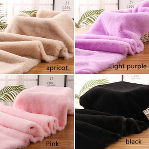 Rex Rabbit Fur Fabric, Extra Thick Plush Fabric, Carpet Floor Mat ...