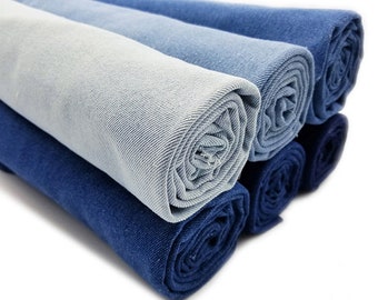 Washed Denim Fabric, Heavy Denim Fabric, Cotton Denim Fabric, By The Half Yard