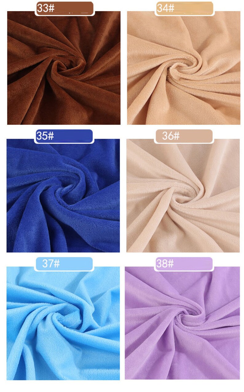 Solid Smooth Minky Fabric Cuddle Fabric Plush Toys Fabric Etsy