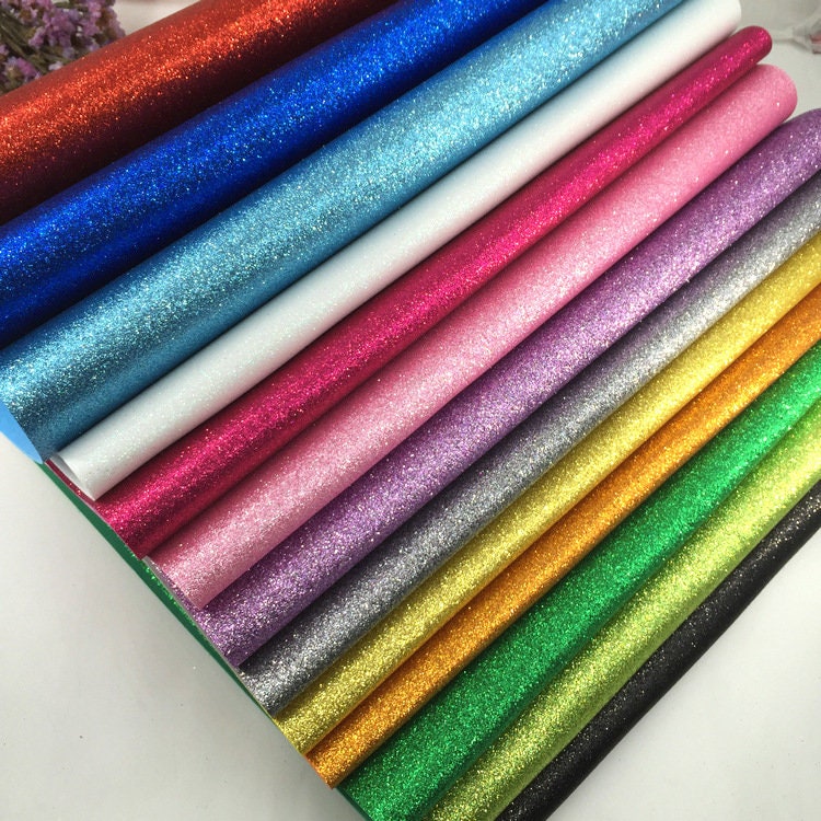 Glitter Felt Felt Fabric Glitter NonWoven Fabric Glittered Etsy