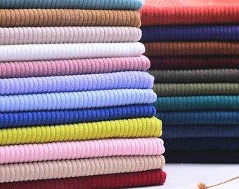 Tkanina Corduroy, Tkanina Corduroy 8 Wale, Kolor jednolity, Miękki Corduroy, Tkanina zimowa, Tkanina odzieżowa, Na pół jarda